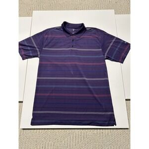 Men's Nike Golf Purple Striped Polo XL